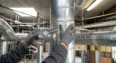 Duct joint sealing & air leakage prevention
